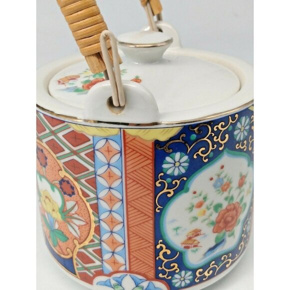 Miyako Imari Ware Hand Crafted PorcelainTea Pot - Signed - Picture 4 of 11